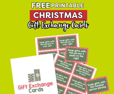 Christmas Gift Exchange Cards