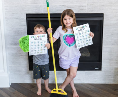 cleaning with kids