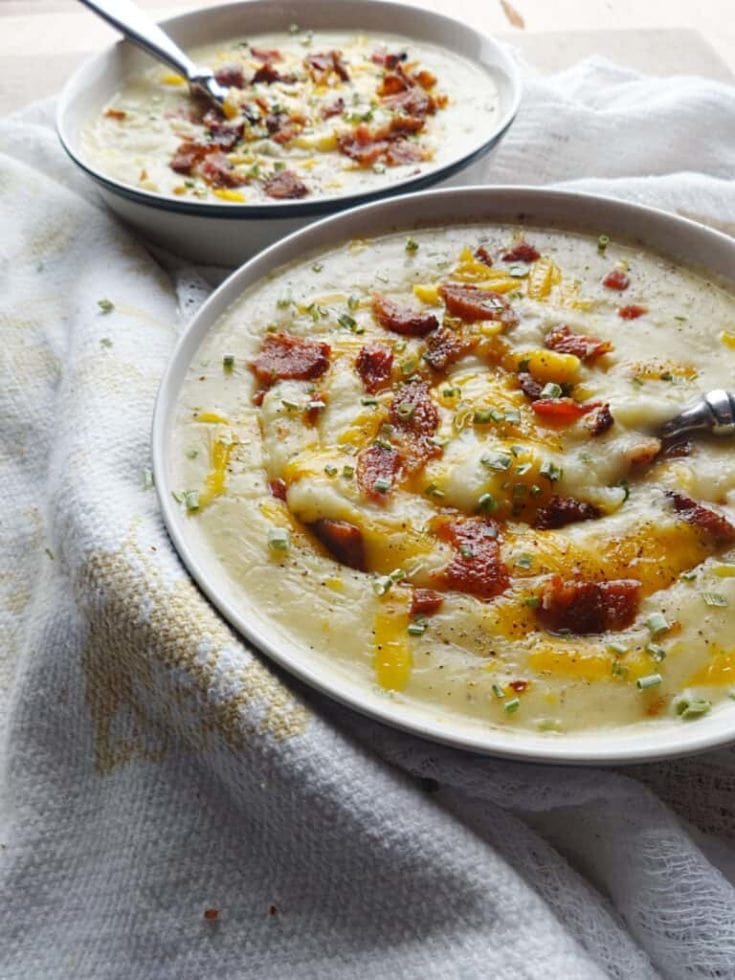 Image for Crock Pot Potato Soup (Cheesy & Delicious)