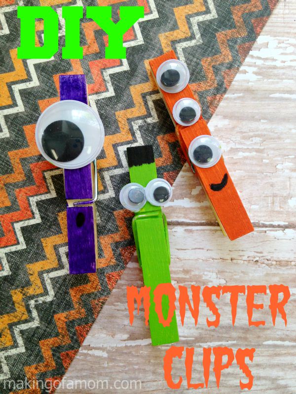 Image for DIY Halloween Monster Clips