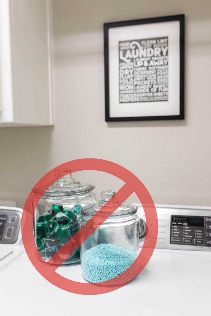 Do not store laundry this way