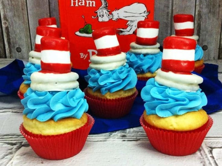 Image for Cat in the Hat Cupcake Recipe