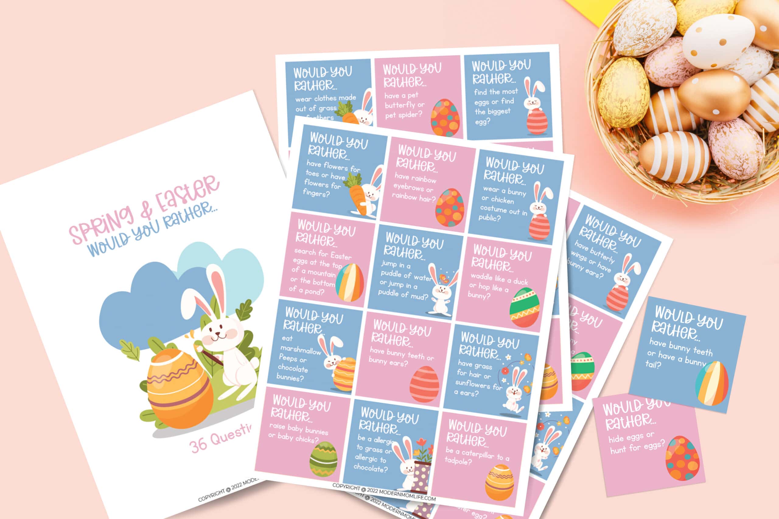 Easter Fun: A Printable Would You Rather Game for Kids