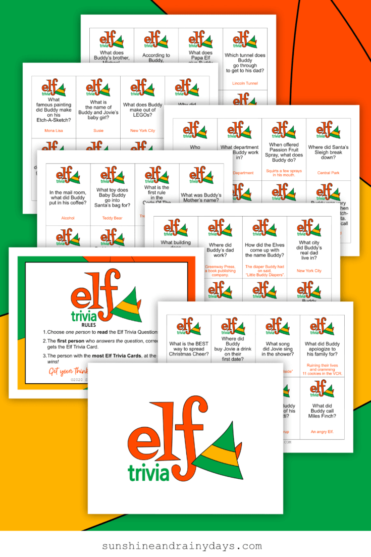 Image for Elf Trivia Christmas Game