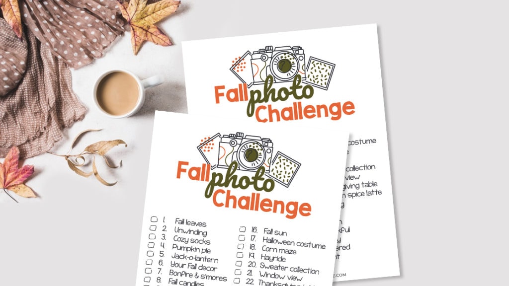 Fall Photo Scavenger Hunt for Kids