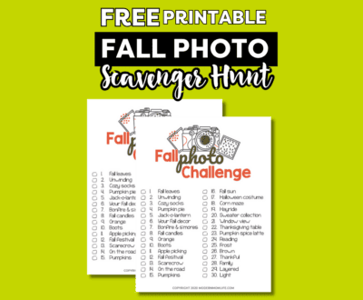 Fall scavenger hunt