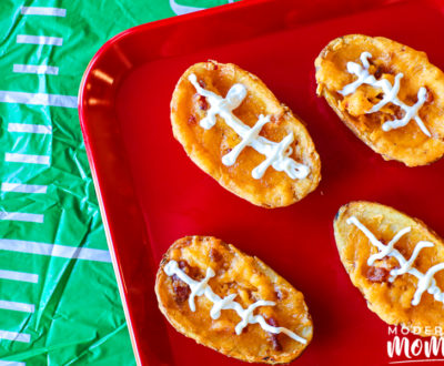 Football loaded potato skins