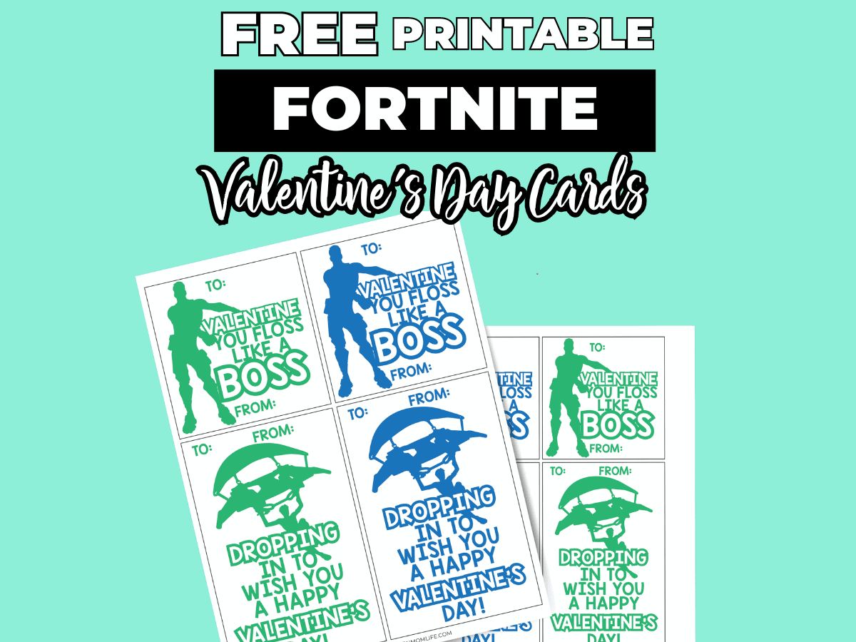 Free Printable Fortnite Valentine s Day Cards Modern Mom Life