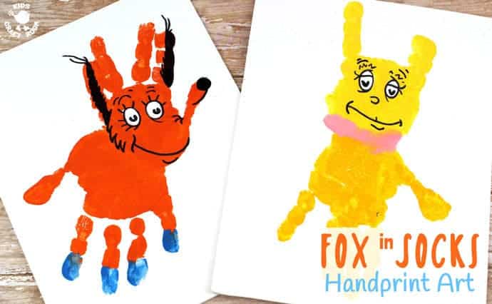 Image for Fox In Socks Handprint Art