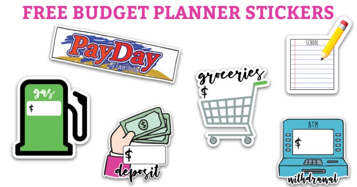 Image for Free Budget Planner Stickers