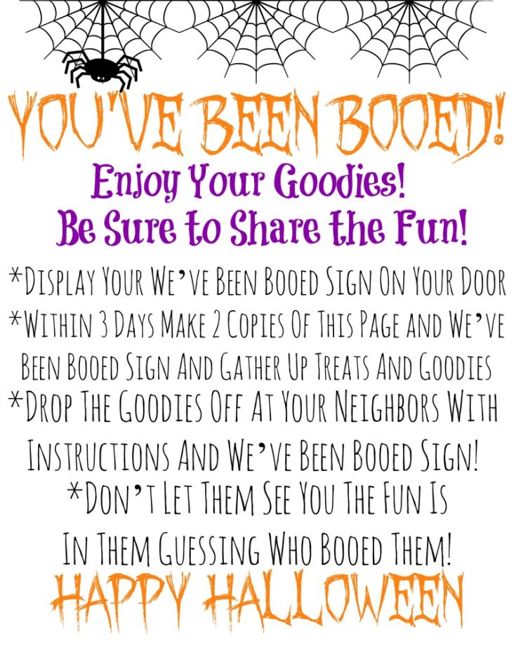 Image for Free Halloween Booing Printables!