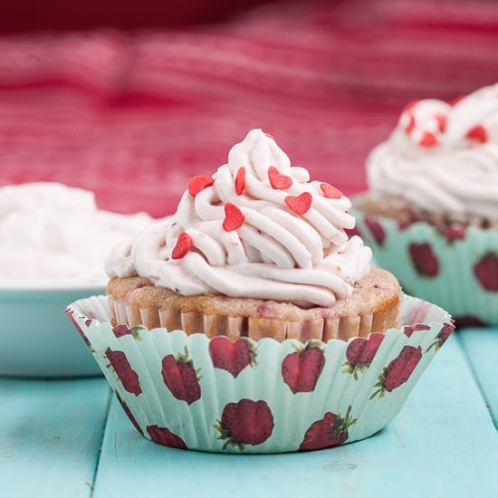 Image for Strawberry Cupcakes with whipped Cream Frosting
