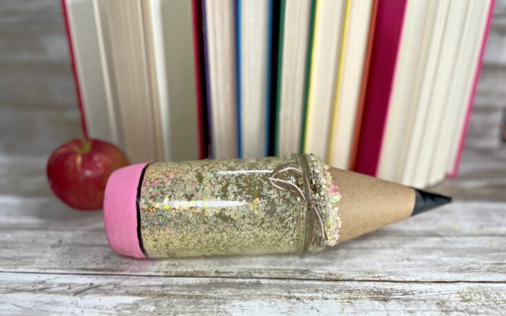 Image for Glitter Mason Jar Pencil Decor