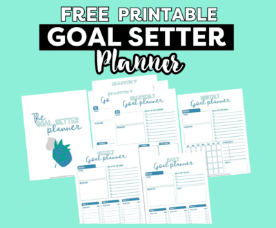 Free Printable Goal planner