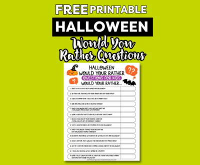 Halloween Would You Rather Questions for kids