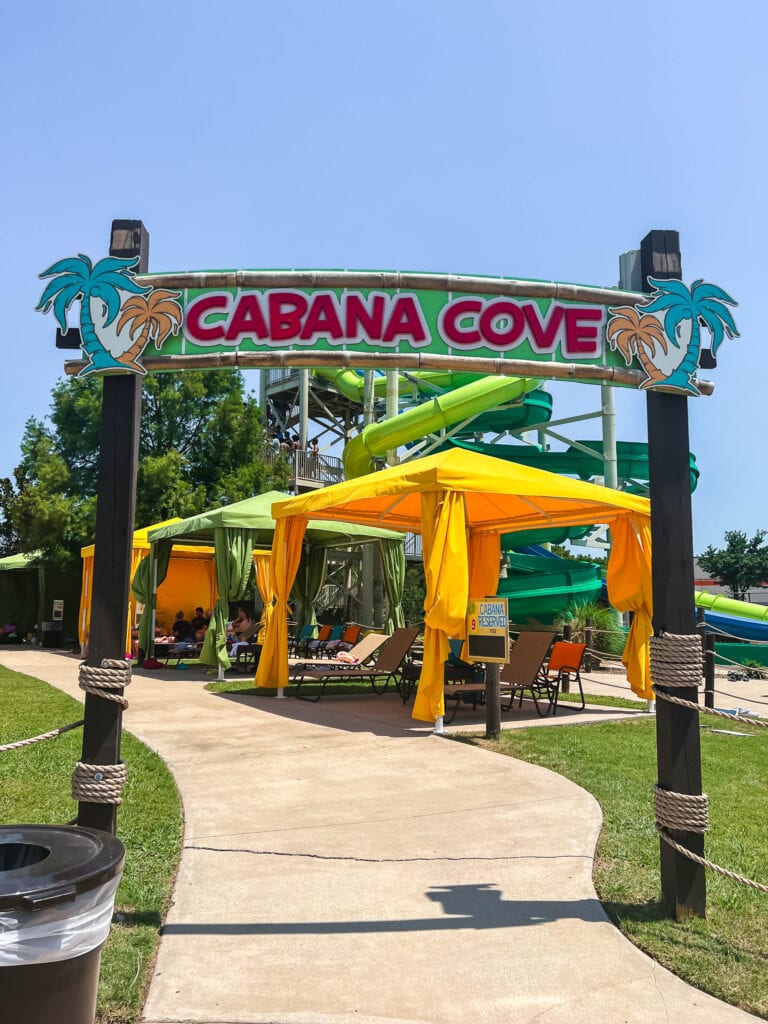 Hawaiian Falls The Colony private cabanas
