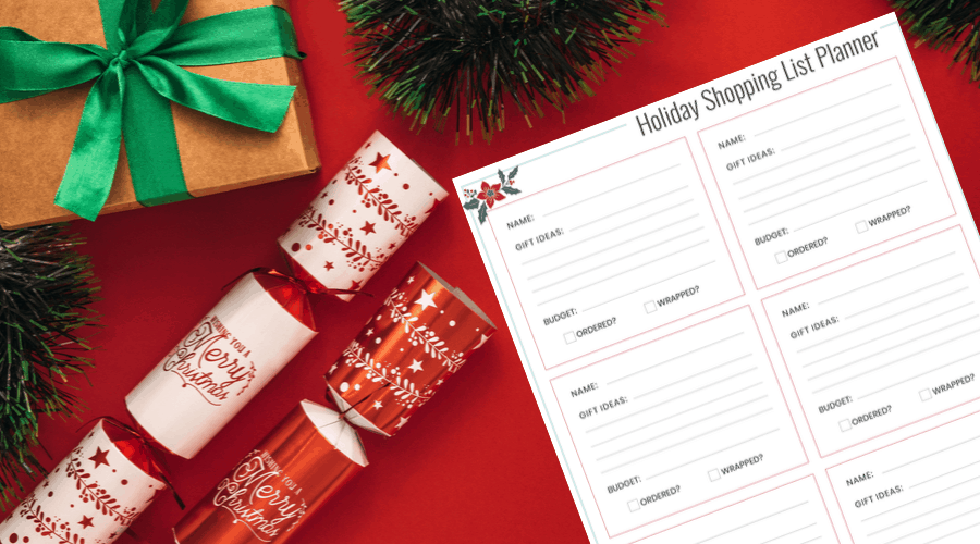 Free Christmas Shopping List