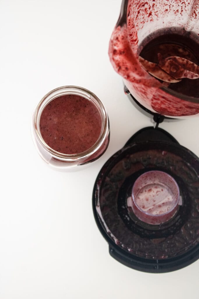 Homemade Blueberry Vinaigrette ingredients