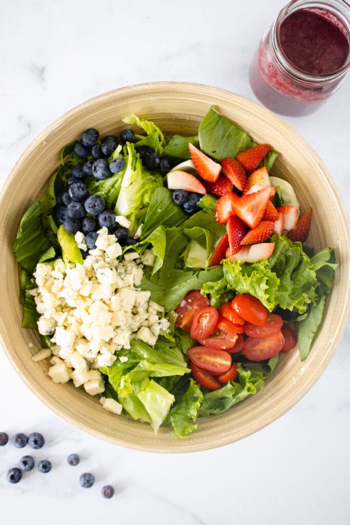 Red, White and Blueberry Salad 