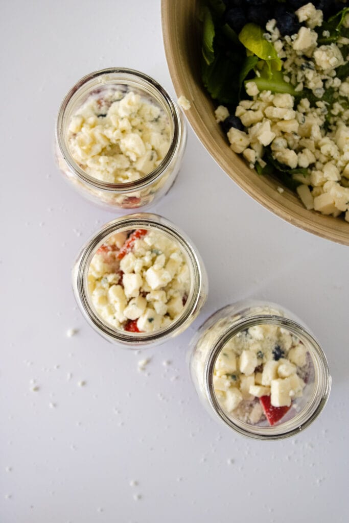 Fourth of July Mason Jar Salads