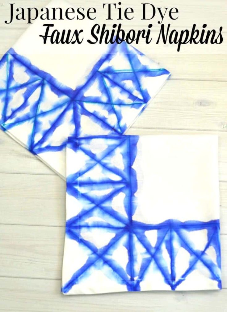 Image for Japanese Tie Dye Shibori Napkins