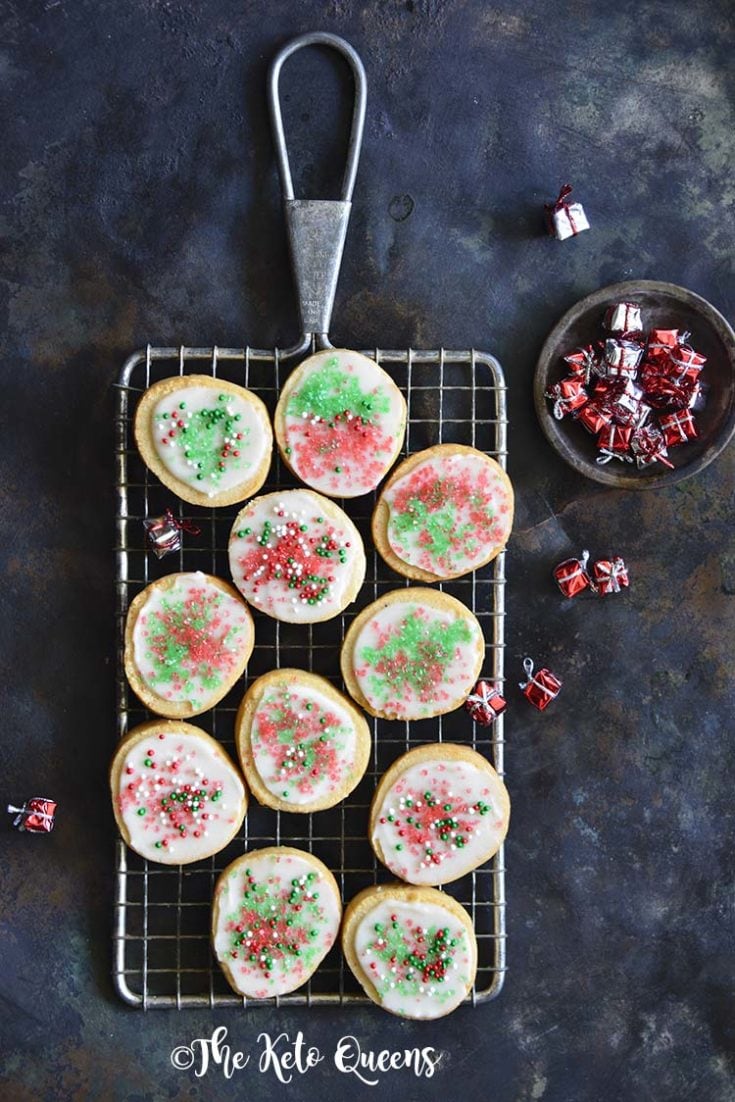 Image for Keto Christmas Sugar Cookies with Icing
