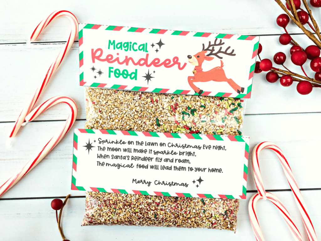 reindeer food tags