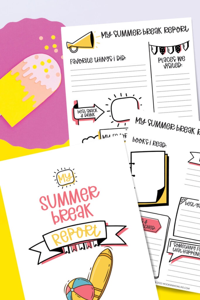 all about my summer worksheets
