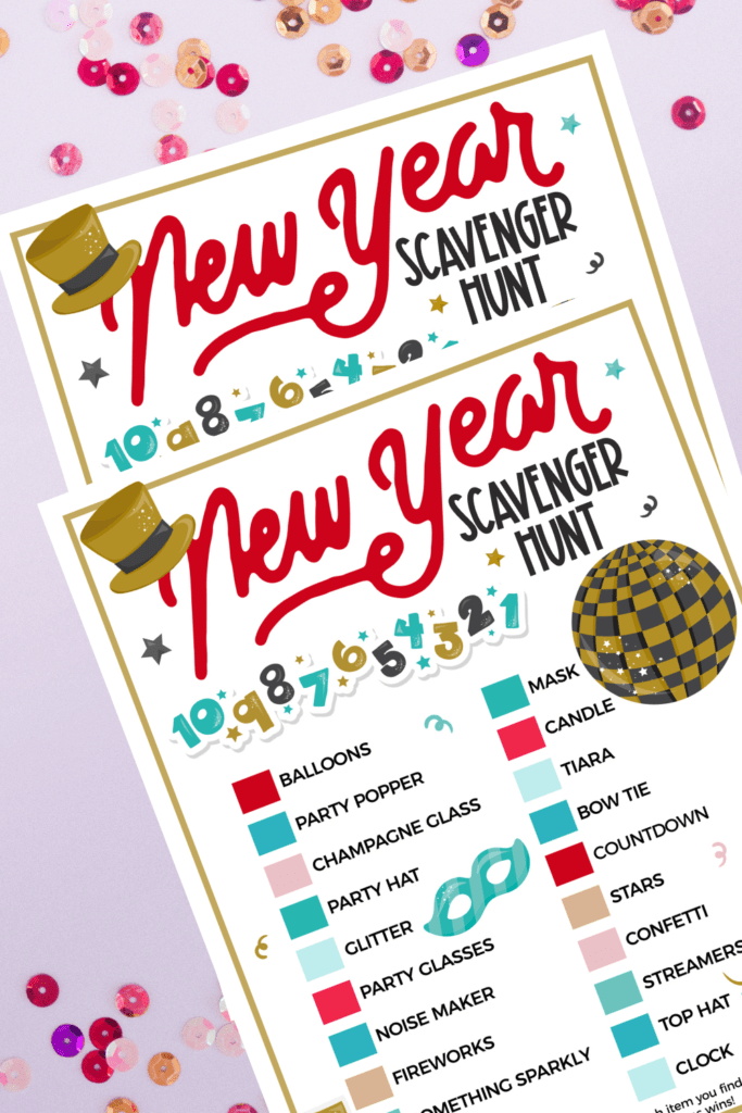 New year Scavenger Hunt