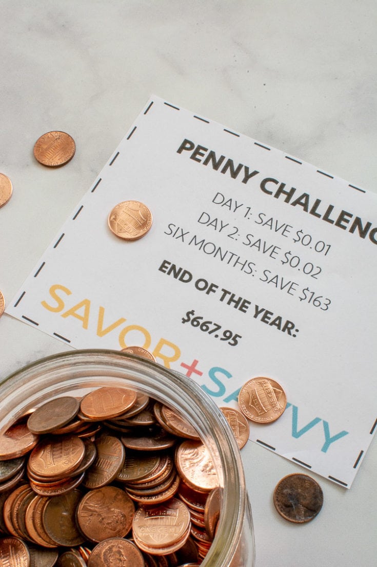 Image for The Penny Challenge Printable