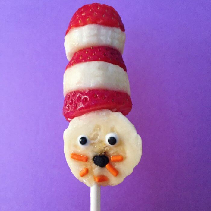 Image for Easy Cat In The Hat Dr. Seuss Party Snack Kabobs