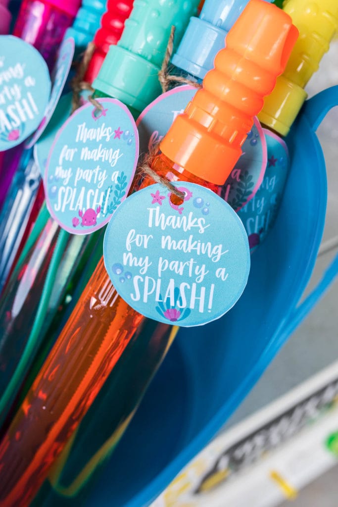 Pool Party Favor Tags