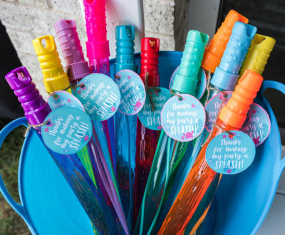 Pool Party Favor Tags