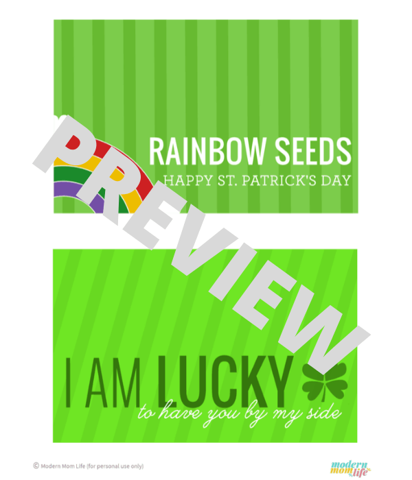 Preview St. Patricks Day gift tags