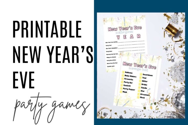 Image for Printable New Years Eve party games