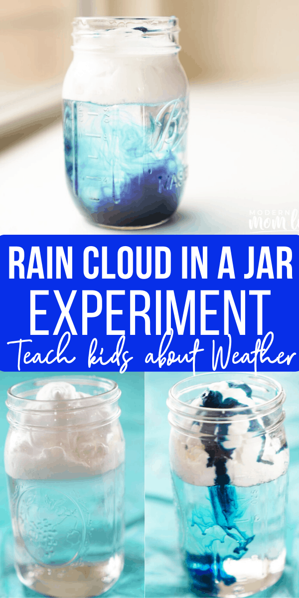 rain cloud in a jar science experiment