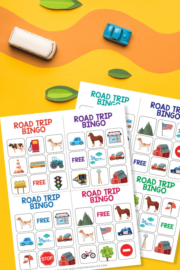 Road Trip Bingo for Kids Printable Game - Modern Mom Life