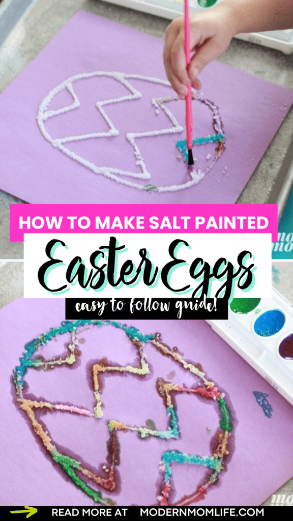 Salt Painted Easter Eggs