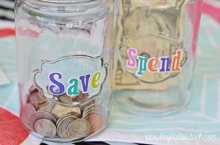 Image for Savings Jars + Printable