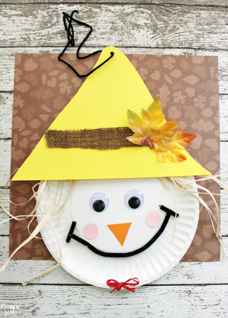 Image for Scarecrow Paper Plate Craft for Thanksgiving