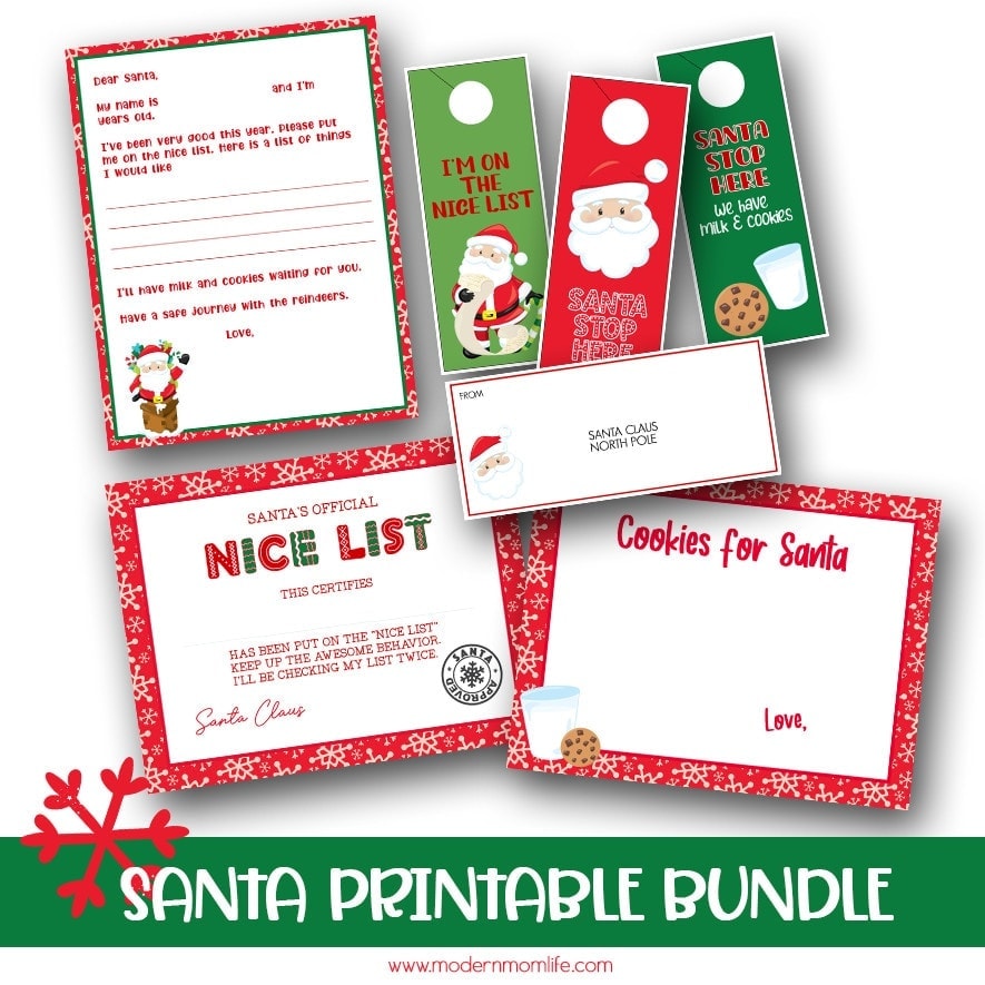 Ultimate Letter To Santa Printable Bundle - Modern Mom Life