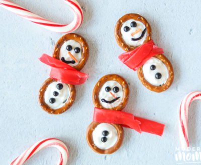 Snowman Pretzels