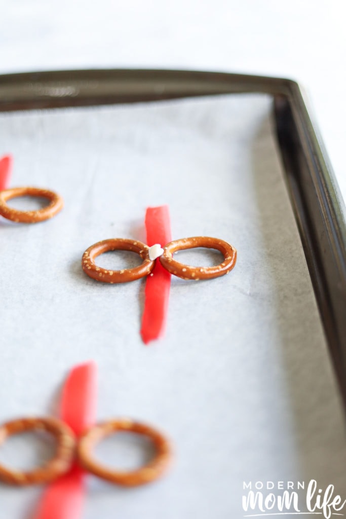 Pretzels with candy melt