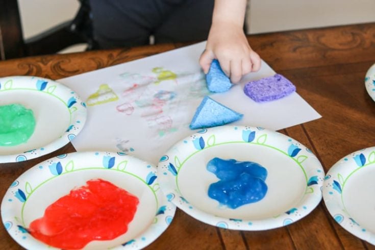 Image for Sponge Paint Toddler Art with Homemade Paint