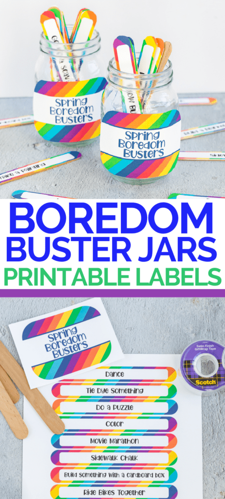 Spring Boredom Buster Jars