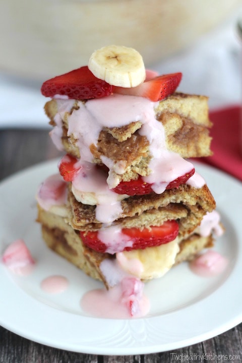 Image for Stuffed French Toast Breakfast Casserole with Strawberries and Cream Topping