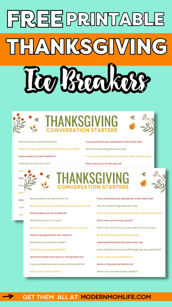 Thanksgiving Conversation Starters