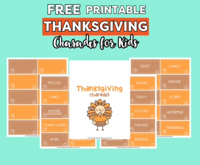 Thanksgiving Charades for Kids