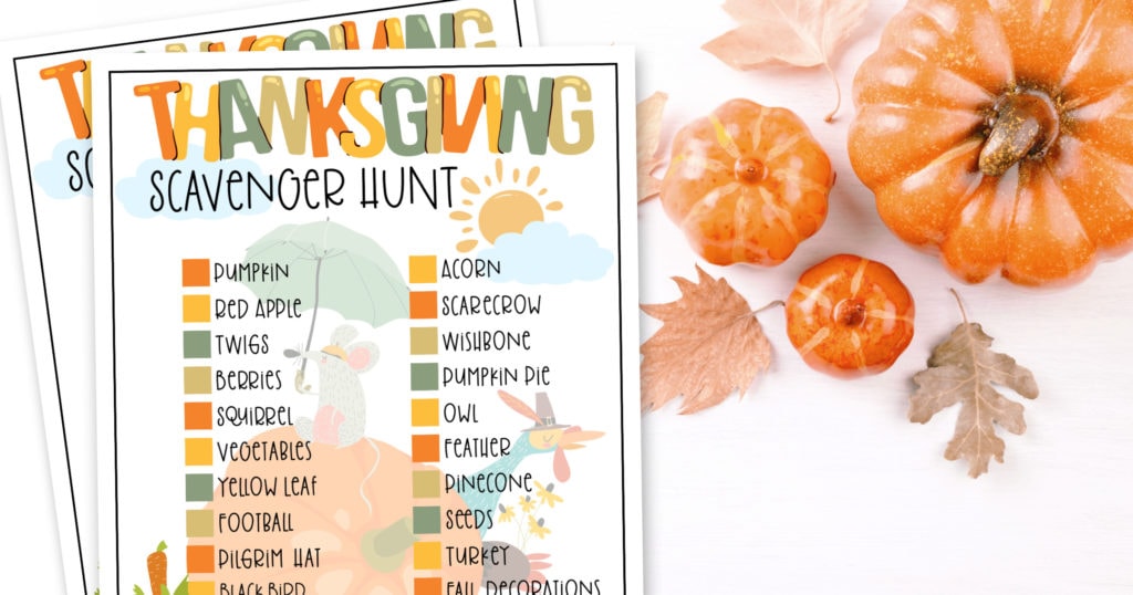Thanksgiving Scavenger Hunt