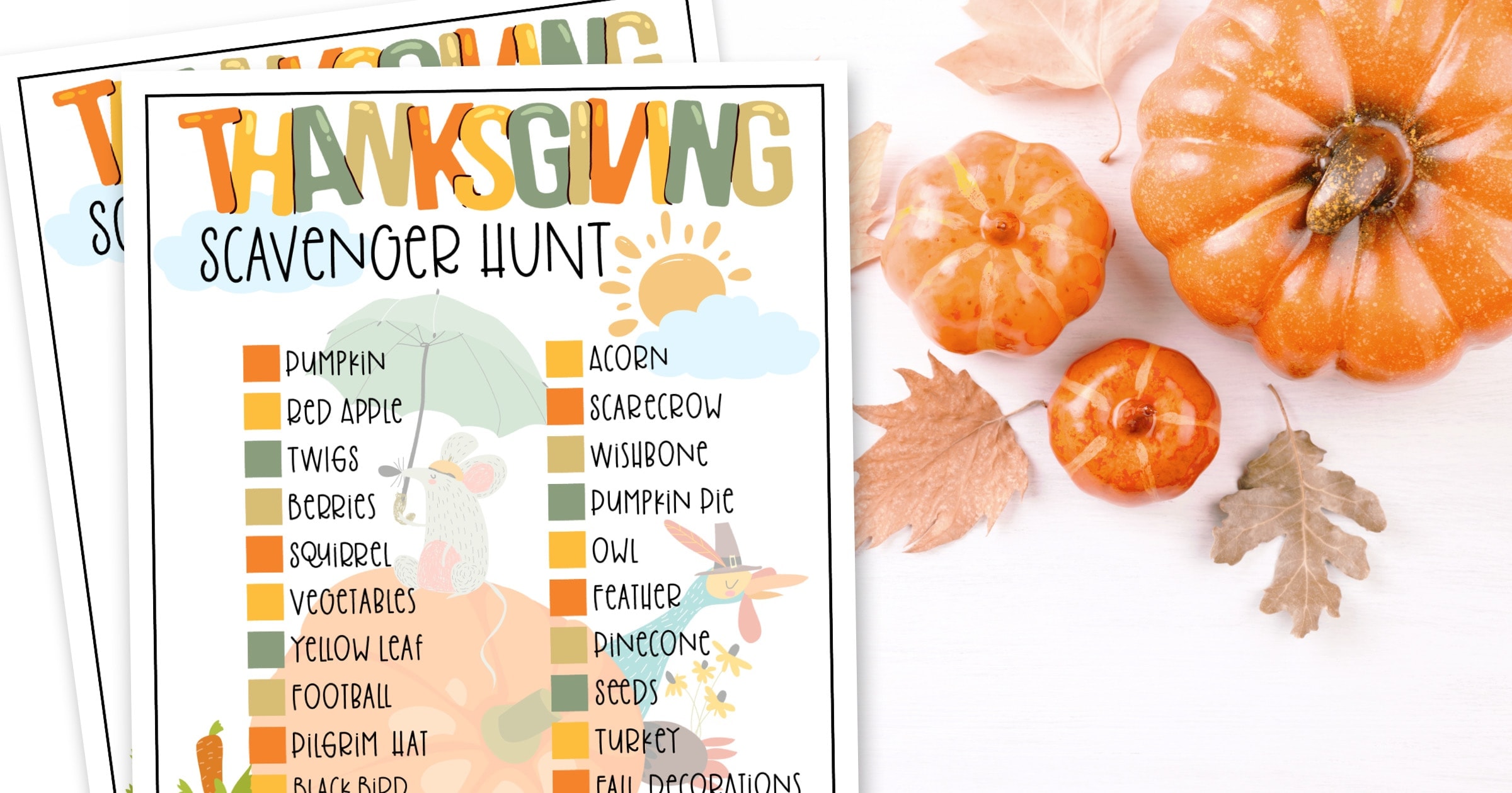 The Best Thanksgiving Scavenger Hunt (Free Printable!)